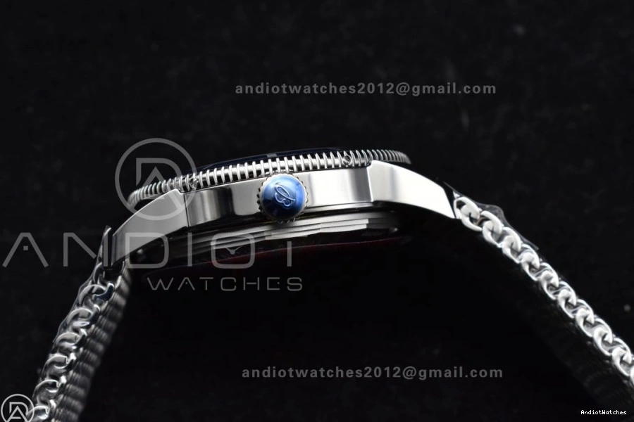 SS Mesh on Blue 42mm II White SS SuperOcean Bezel A BLSF Bracelet Soft Dial 1186 Ceramic Heritage 0715